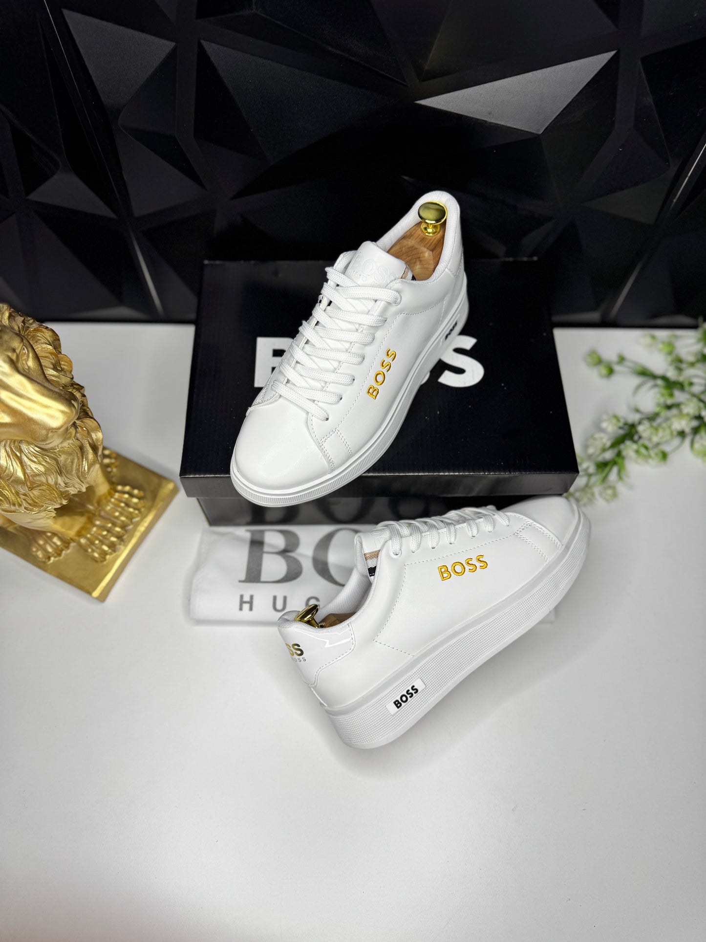 Boss Beyaz Gold Erkek Sneaker