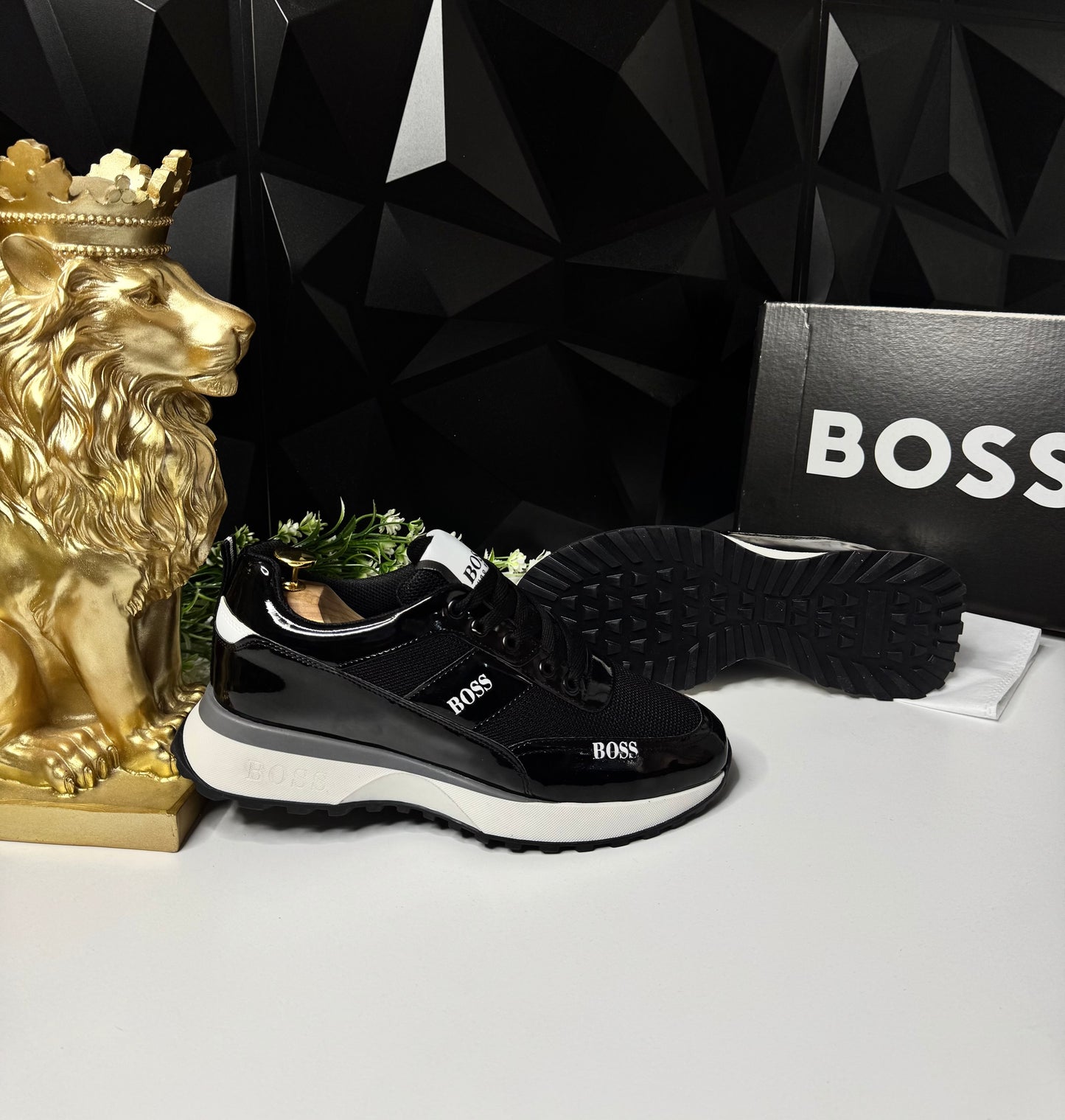 Boss Siyah Erkek Sneaker MB Rugan