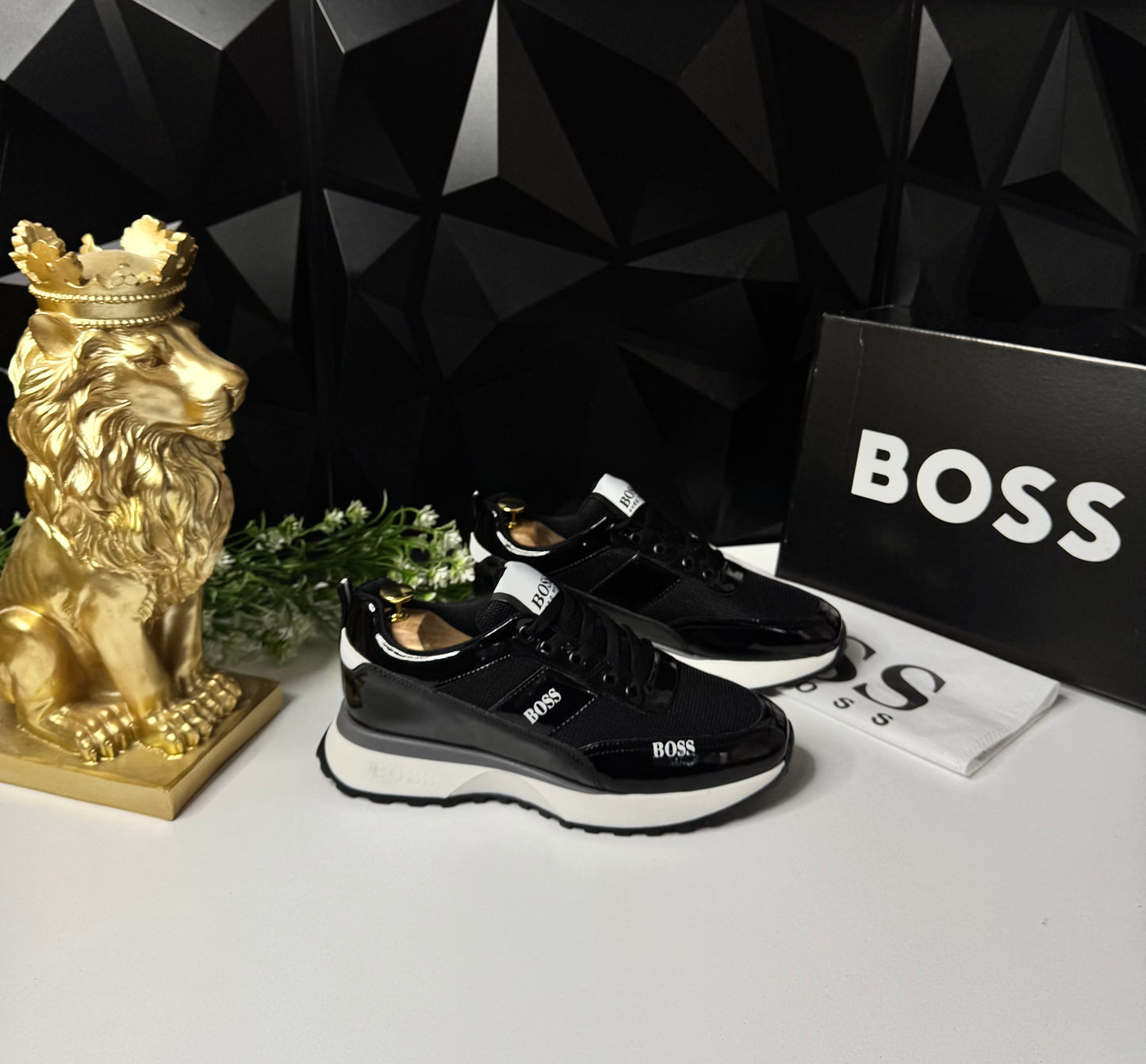 Boss Siyah Erkek Sneaker MB Rugan