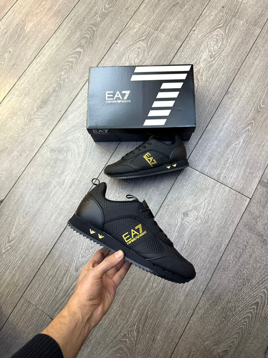 Ea7 ayakkabı siyah Gold siyah