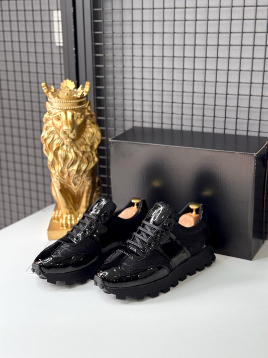 Calvin Klein Erkek Sneaker – Siyah Rugan